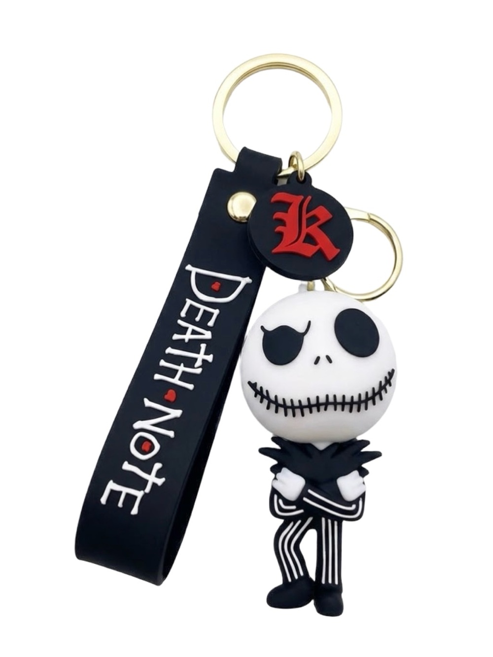 Disney Nightmare Before Christmas Jack Skellington Silicone Keychain Bag Charm